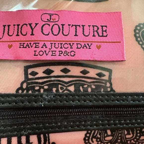 Vintage Y2K Juicy Couture Once Upon A Time Baby Pink Makeup Bag and Travel Case - Picture 8 of 12